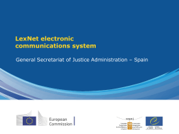 Lexnet – General Secretariat of justice administration (Spain)