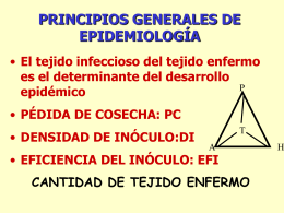 PRINCIPIOS GENERALES DE EPIDEMIOLOGÍA