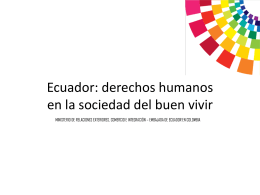 Diapositiva 1 - embajada de ecuador en colombia