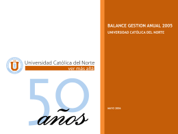 Mayo 2006 - Inicio - Universidad Católica del Norte