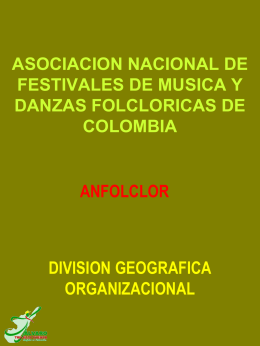 División Zonas Folcloricas