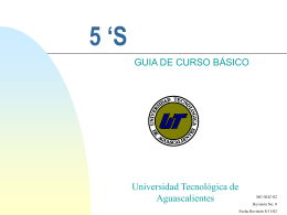 5 `S - Universidad Tecnológica de Aguascalientes