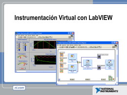 Instrumentación Virtual con LabView
