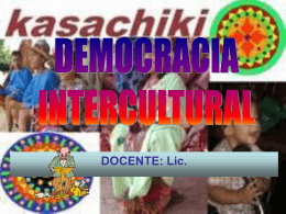 Interculturalidad y democracia - elizabeth-choque