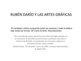 Ruben Dario y las Artes Graficas