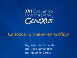 En qué estamos trabajando   Gxflow 9.0