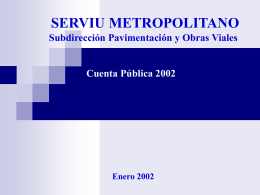obras aguas lluvias - SERVIU Metropolitano