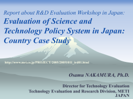 Evaluation of Science and Technology Policy System in Japan