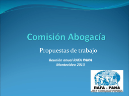Presentación Comisión Abogacia