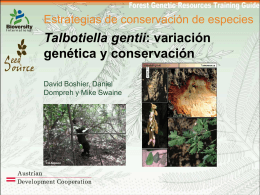 Slide 1 - Forest Genetic Resources Training Guide
