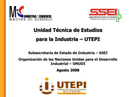 Unidad Técnica de Estudios para la Industria – UTEPI