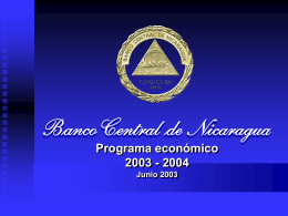 Programa Económico 2003-2004 (Banco Central de
