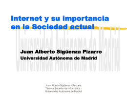 Internet - Universidad Autónoma de Madrid