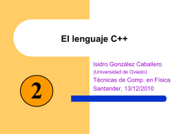 C++ - Dia 2 - Universidad de Oviedo