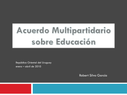 Presentación ACUERDO MULTIPARTIDARIO EDUCACIÓN
