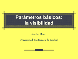 la visibilidad - Universidad Politécnica de Madrid