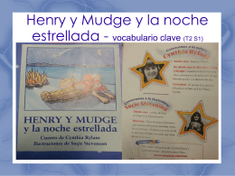 Henry y Mudge y la noche estrellada - vocabulario