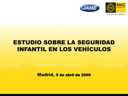 Seguridad infantil en los vehículos (2006)