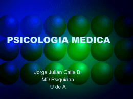 PSICOLOGIA MEDICA