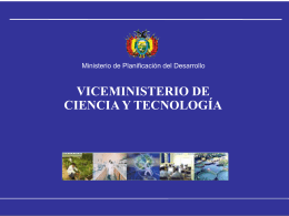 Viceministerio de Ciencia y Tecnología