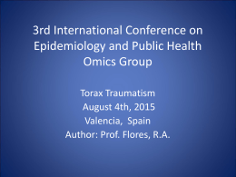 3º International Conferences on Epidemiology and emergents