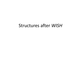 Structures after WISH