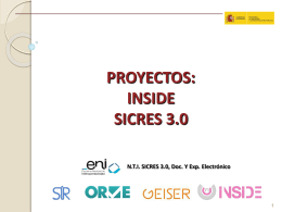 inside sicres 3.0 - CRUE-TIC