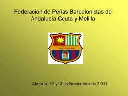 Federación de Peñas Barcelonistas de Andalucía Ceuta y Melilla
