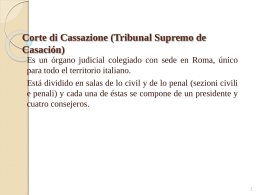 Corte di Cassazione (Tribunal Supremo de Casación)