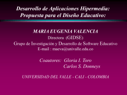 Diseño Educativo - Universidad del Valle