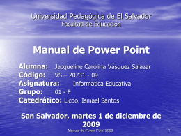 Manual de Power Point Alumna