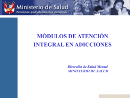 alcoholismo - Ministerio de Salud
