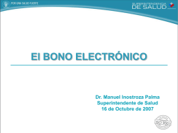 Bono Electrónico - Superintendencia de Salud