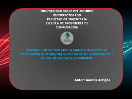 Diapositiva 1 - Universidad Valle del Momboy