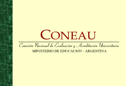 Transparencias CONEAU - Universidad de Mendoza