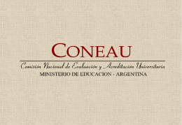 coneau - ministerio de educación argentina