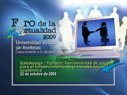 SafeAssign / Turnitin - Tecnológico de Monterrey