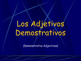 demostrativos adjectives 2