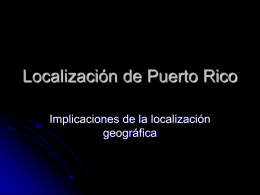 Localizacion de Puerto Rico