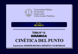 tema_15_cinetica_del_punto - Ingeniería Mecánica Aplicada y