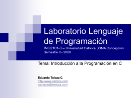 Laboratorio Lenguaje de Programación