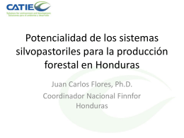 Potencialidad - Agenda Forestal Hondureña