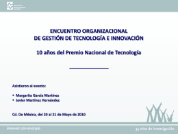 Encuentro organzacional PNT - Instituto de Investigaciones Eléctricas