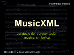 Presentación de PowerPoint - MusicXML