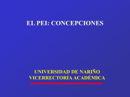 definiciones pei - Universidad de Nariño