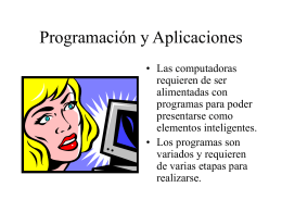 Programación y Aplicaciones
