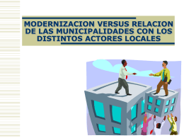 GTZ. Modernización municipal relación sociedad civil