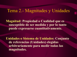 Tema 2 Magnitudes y Unidades