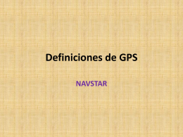 Definiciones de GPS