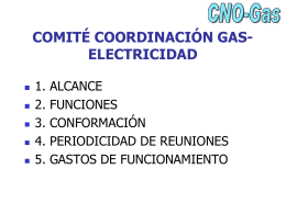 comité coordinación gas-electricidad - CNO-Gas